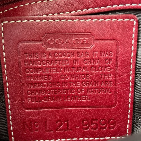 Red Coach Crossbody Bag - Picture 4 of 4